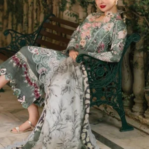 Emerald Garden Printed Lawn Suit