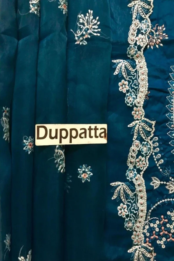 Midnight Sapphire Embroidered Lawn Set - Image 3