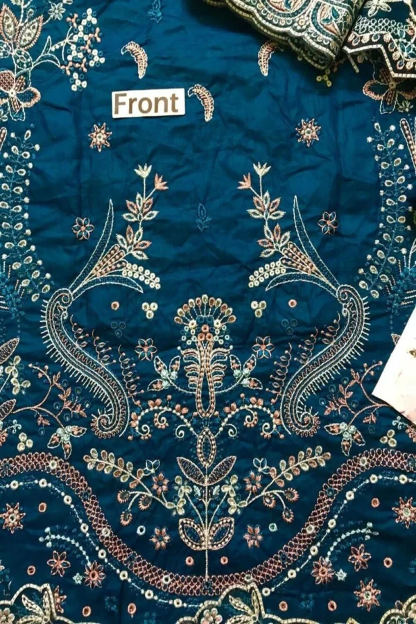 Midnight Sapphire Embroidered Lawn Set - Image 4
